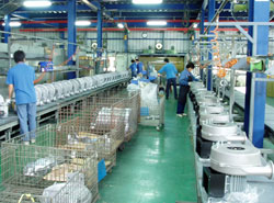Blower assembly production line